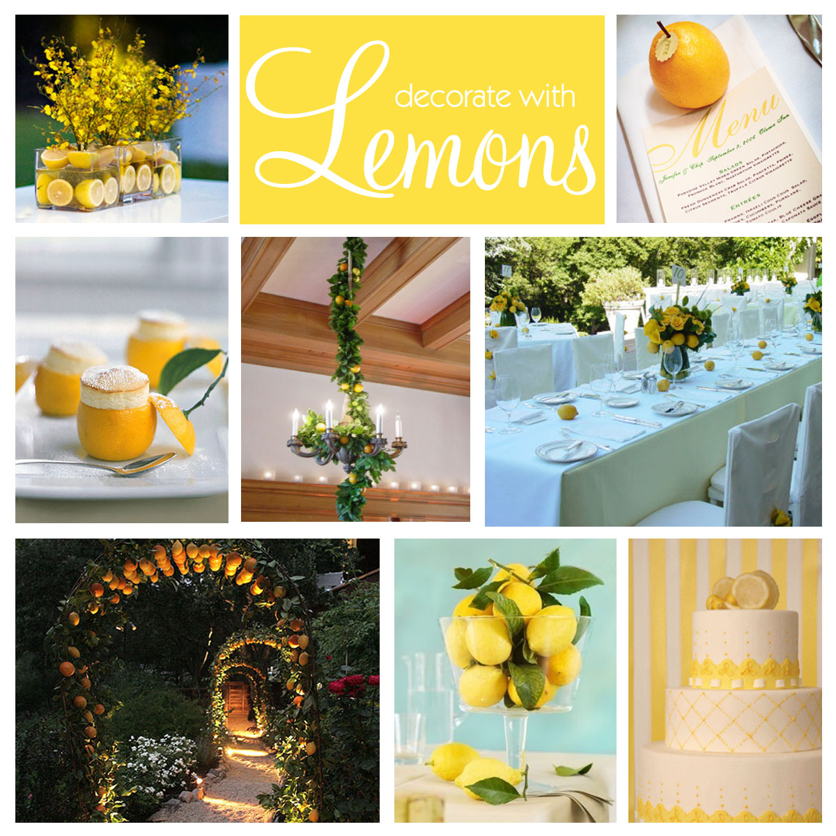 Ideas para decorar con limones