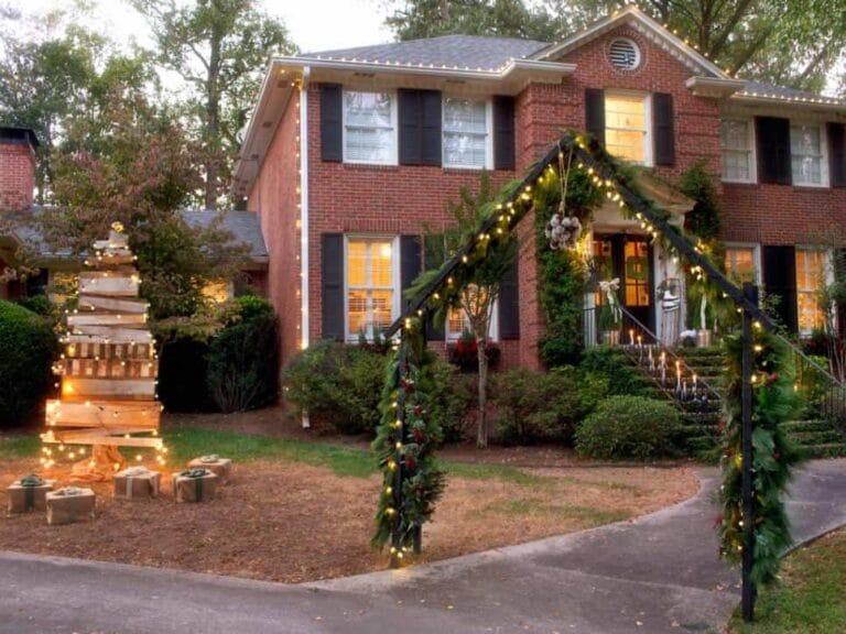10 ideas para decorar el jardín en Navidad