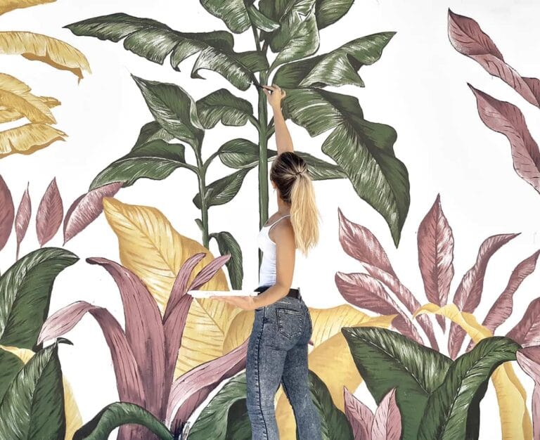 Adorna las paredes de tus zonas exteriores con un mural pintado a mano Adorna las paredes de tus zonas exteriores con un mural pintado a mano